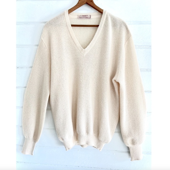 LEMMERMAYER for MAUS & HOFFMAN 100% Alpaca V-Neck Pullover Sweater - EUC! - 44 - Picture 1 of 13